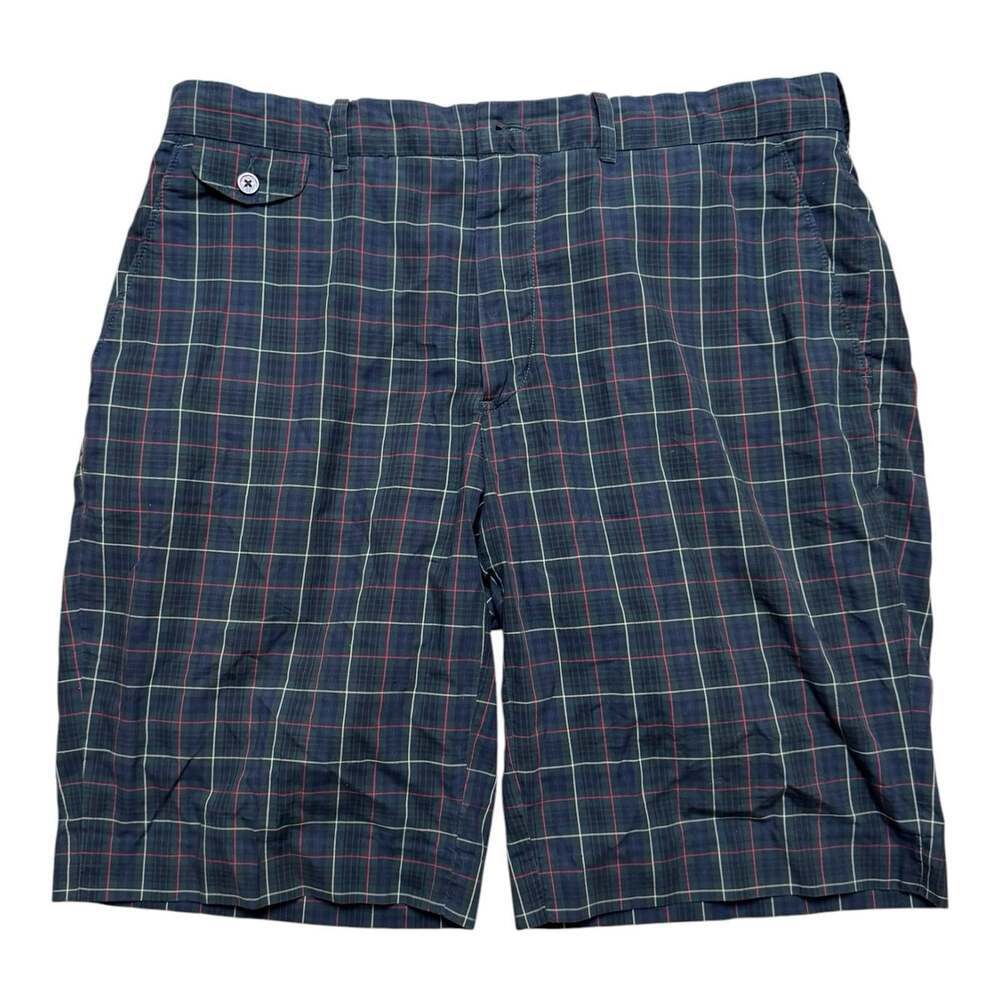Polo Ralph Lauren Bleecker Men’s Plaid Shorts Size 36 Navy Green Red